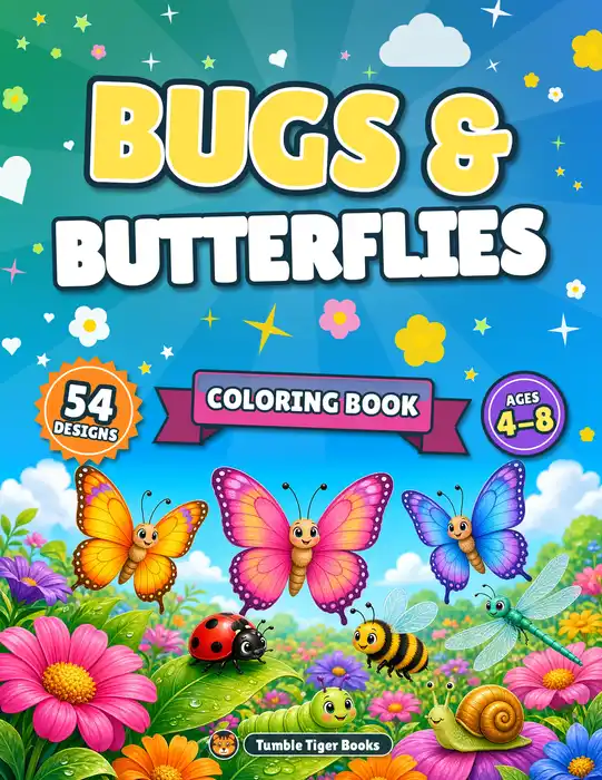 Butterfly and Bug Coloring Pages