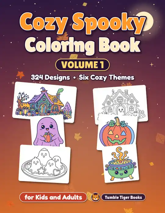 Cozy Spooky Coloring Book Vol. 1