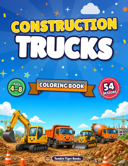 Vehicles & Machines Coloring Book Pack
