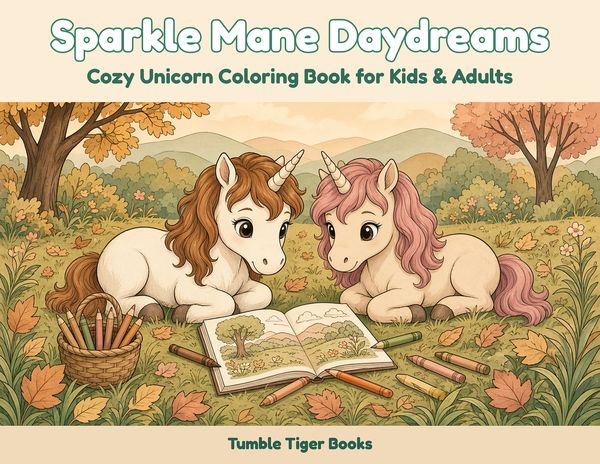 Sparkle Mane Daydreams coloring book cover