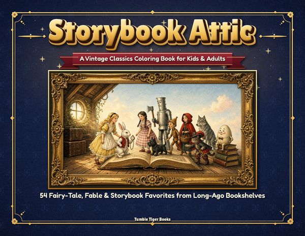Storybook Attic Vintage Classics coloring book cover