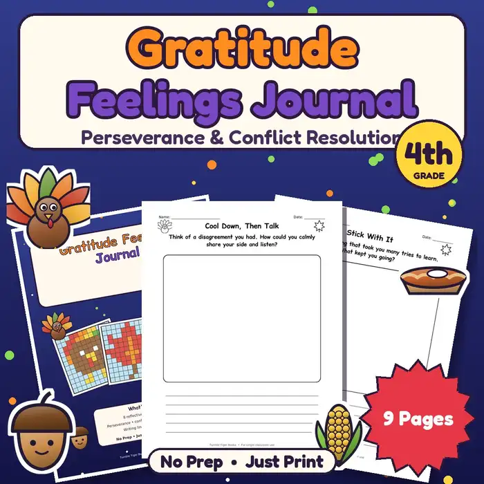 Gratitude Feelings Journal, 4th preview