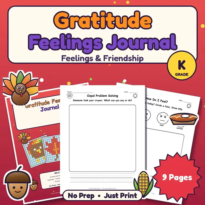 Gratitude Feelings Journal, K preview